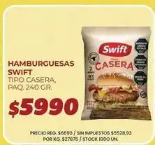 Supermercados Vea Swift - hamburguesas tipo casera oferta