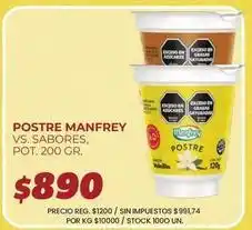 Supermercados Vea Manfrey - postre oferta