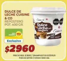 Supermercados Vea Cuisine - dulce de leche repostero pot oferta