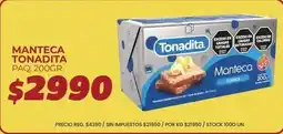 Supermercados Vea Tonadita - manteca oferta
