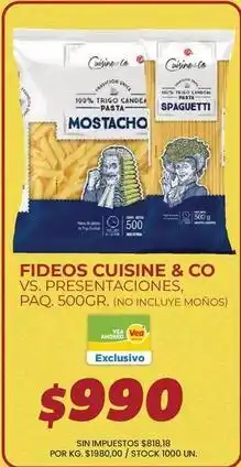 Supermercados Vea Cuisine - fideos oferta
