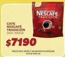 Supermercados Vea Nescafé - cafe tradicion doy. 100gr oferta