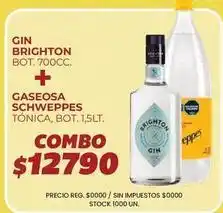 Supermercados Vea Brighton - gin + gaseosa tónica oferta