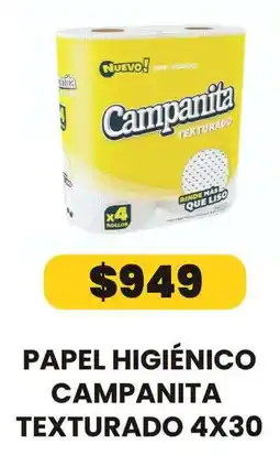 Autoservicio Capo Campanita papel higiénico texturado oferta