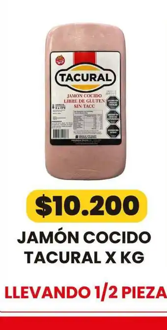 Autoservicio Capo Tacural jamón cocido oferta