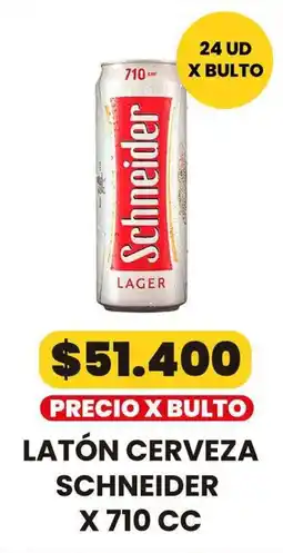 Autoservicio Capo Schneider latón cerveza oferta