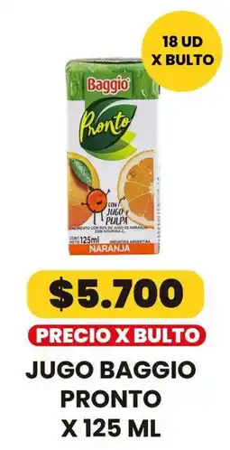 Autoservicio Capo Baggio jugo pronto naranja oferta