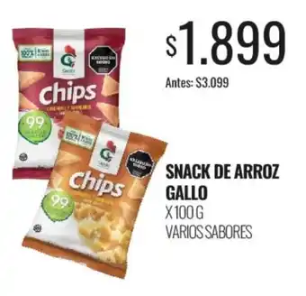 Gallo snack de arroz varios sabores