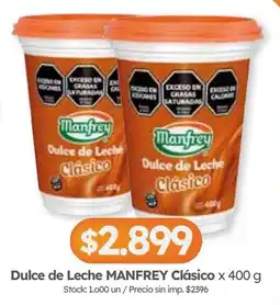 Cordiez Manfrey dulce de leche clásico oferta