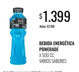Supermercados Tadicor Powerade bebida energética oferta