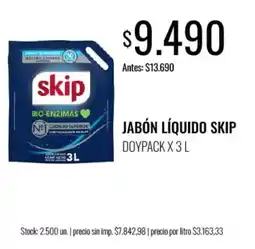Supermercados Tadicor Skip jabón líquido oferta