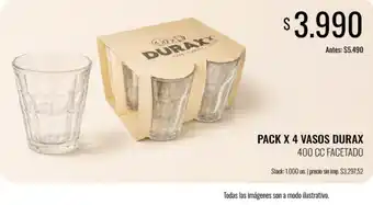 Supermercados Tadicor Durax vasos oferta