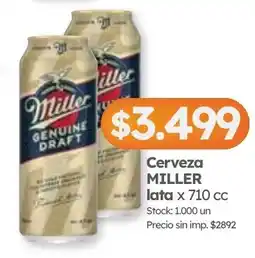 Cordiez Miller cerveza oferta