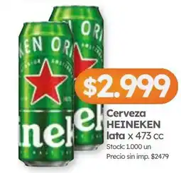 Cordiez Heineken cerveza oferta