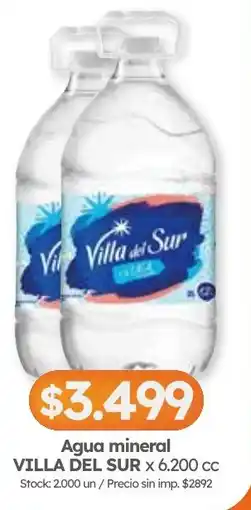 Cordiez Villa del Sur agua mineral oferta