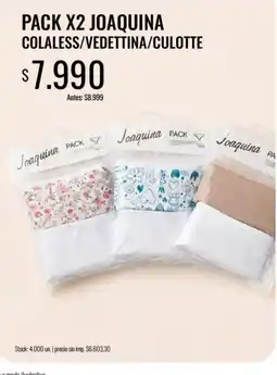 Supermercados Tadicor Joaquina colaless/vedettina/culotte oferta