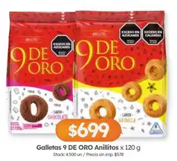 Cordiez 9 de oro galletas anillitos oferta