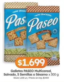 Cordiez Paseo galletas multicereal salvado 5 semillas o sésamo oferta