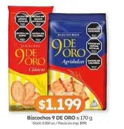 Cordiez Bizcochos 9 de oro oferta