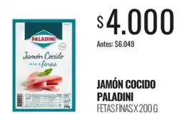 Supermercados Tadicor Paladini jamón cocido oferta