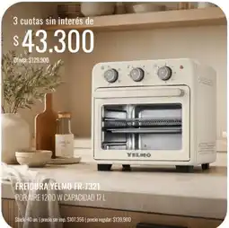 Supermercados Tadicor Yelmo freidora fr-7321 oferta