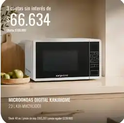 Supermercados Tadicor Kanjihome microondas digital oferta