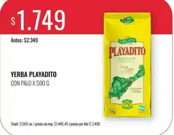 Supermercados Tadicor Playadito yerba mate oferta