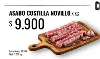 Supermercados Tadicor Asado costilla novillo oferta