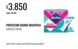Supermercados Tadicor Nosotras protector diario oferta