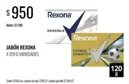 Supermercados Tadicor Rexona jabón oferta