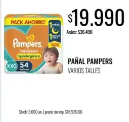 Supermercados Tadicor Pampers pañal oferta