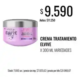 Supermercados Tadicor Elvive crema tratamiento oferta