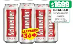 Almacor Schneider cerveza rubia clásica oferta