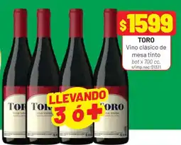 Almacor Toro vino clásico de mesa tinto oferta