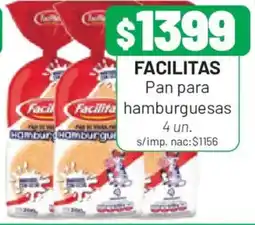 Almacor Facilitas pan para hamburguesas oferta