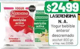 Almacor La serenisima yogur bebible entero/ descremado oferta