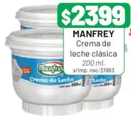 Almacor Manfrey crema de leche clásica oferta