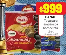 Almacor Danal tapa para empanada horno/freir oferta