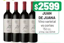 Almacor Juan de juana vino varietal vs cortes oferta