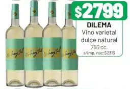 Almacor Dilema vino varietal dulce natural oferta
