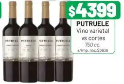 Almacor Putruelle vino varietal vs cortes oferta