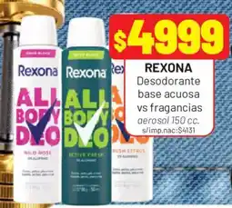 Almacor Rexona desodorante base acuosa oferta