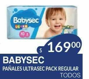 Masivos Babysec Pañales Ultrasec Pack Regular oferta