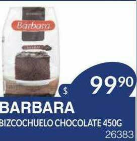 Masivos Barbara Bizcochuelo Chocolate oferta