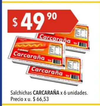 Hergo Carcaraña Salchichas x 6 undades oferta
