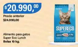 Supermercados Damesco Super eco lunch alimento para gatos oferta