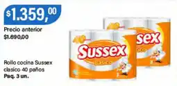 Supermercados Damesco Sussex rollo cocina clasico oferta
