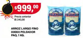 Supermercados Damesco Peleador arroz largo fino oferta