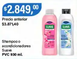 Supermercados Damesco Suave shampoo o acondicionadores oferta