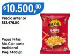 Supermercados Damesco Mc Cain papas fritas corte tradicional oferta